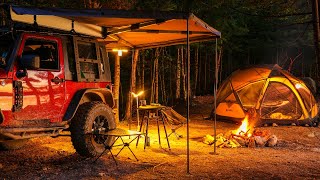 Camping With Dome Tent Overland Jeep Adventure  Part 2 [upl. by Lewellen]