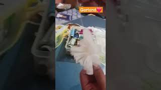 How to make Tissue paper GarlandEasy  shorts [upl. by Eillil]