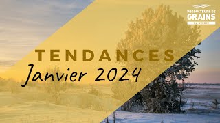 Tendances des prix du marché des grains  Janvier 2024 [upl. by Valentina]