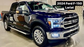 2024 Ford F150 Lariat Antimatter Blue Metallic  Pro Access Tailgate [upl. by Welton]