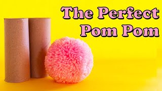 How To Make Pom Poms With Toilet Paper Rolls in LESS than 5 Minutes [upl. by Edrea]