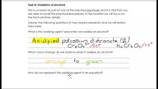 AQA Alevel Chemistry  Alcohols  PART 4 [upl. by Jacqui]