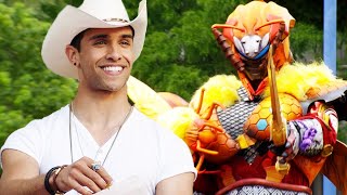 Mega Morphin Rockstar Levi Western Special  Super Ninja Steel  Power Rangers Official [upl. by Lleihsad]