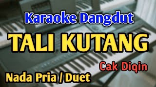 TRAGEDI TALI KUTANG  KARAOKE  NADA PRIA  DUET  Cak Diqin  Audio HQ  Live Keyboard [upl. by Jeb]