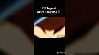 Rip legend Akira Toriyama sorry for bad qualitydragonballz akiratoriyama [upl. by Nirok]