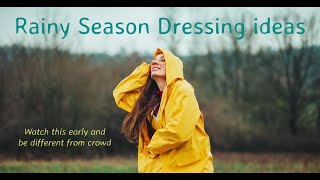 Dressing Ideas for Rainy Season Look Fabulous in the Rain☔ [upl. by Rooke]