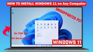 How to Install Windows 11 on Any PC Windows 11 For Unsupported Devices [upl. by Dermot230]