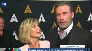 JOHN TRAVOLTA Y OLIVIA NEWTON JOHN CELEBRAN 40 AÑOS DE GREASE [upl. by Adnorahc]