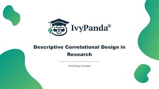 Descriptive Correlational Design in Research  Free Research Paper Example [upl. by Muriah]