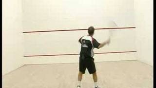 Basic Squash Drills  Squash Butterfly Volley [upl. by Amilb]