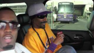 Snoop Dogg and P Diddy Going to the Laker Game [upl. by Ocicnarf]