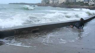 Forte Marée et Vagues à SaintMalo 35 [upl. by Norine]