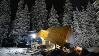 Camping In 7°F Blizzard Conditions [upl. by Ecissej]