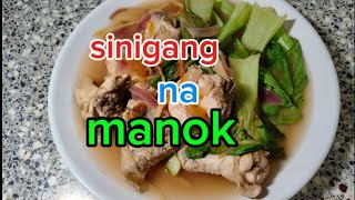 sinigang na manok for rainy weatherchickenwithtamarindvagetables chickenrecipescooking [upl. by Ameluz]