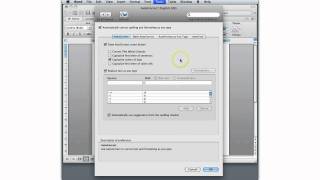 Word 2011 Mac AutoCorrect [upl. by Filahk763]