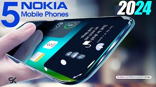 TOP 5 New NOKIA Smartphones 2024  Latest Mobile Phones 2024 [upl. by Zehc]