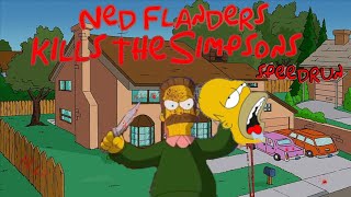 Ned Flanders Kills The Simpsons indie game speedrun [upl. by Raffin]