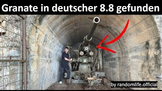 Verlassene deutsche Flugabwehrkanone quot88quot in einem Berg gefunden [upl. by Perreault]