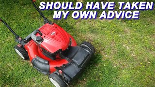 Trying To Fix A TroyBilt Mower That Wont Start [upl. by Attenaj]