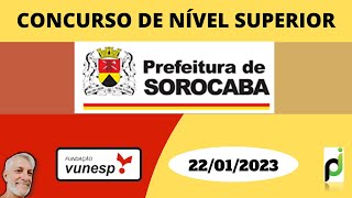 QUESTÃO 16  PREFEITURA DE SOROCABA 2023 NÍVEL SUPERIOR [upl. by Goren]