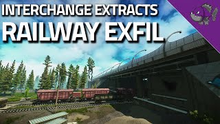 Railway Exfil  Interchange Extract Guide  Escape From Tarkov [upl. by Ahsenra359]