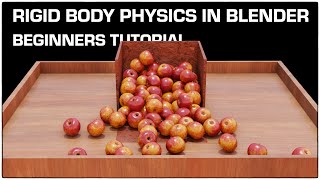 Rigid body physics in Blender  Beginners tutorial [upl. by Hgielime118]