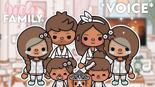 Aesthetic RICH Family MORNING ROUTINE  With Voices  Toca Life World Family Roleplay [upl. by Viccora]