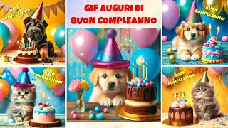 DIVERTENTI AUGURI DI BUON COMPLEANNO GIF scarica GIF in descrizione  Video di Buon Compleanno [upl. by Ateiram]