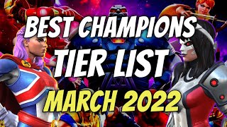 MCOC Tier List March 2022  Best Champions Tier List  Marvel Contest of Champions [upl. by Dimo]