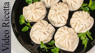 Saporiti Ravioli Georgiani  Khinkali  Khinkali  Delicious Georgian dumpling  Video Ricetta [upl. by Hgielrac]