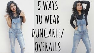 Dungarees Outfit Ideas  How to Wear amp Style Dungarees  Fashion Trends  AdityIyer Stylewithadity [upl. by Barkley816]