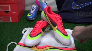 Nike Mercurial Vapor IX CR FG Soccer Cleats  White with Crimson Video Review  SoccerProcom [upl. by Kessiah616]