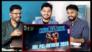 Indians react to PSL 2024 Anthem [upl. by Yelda327]