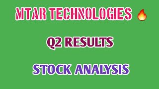 MTAR TECHNOLOGIES Q2 RESULTS🔥MTAR TECHNOLOGIES STOCK ANALYSIS🔴Q2 RESULTS  STOCK MARKET PLANNER [upl. by Zaller]