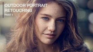 Natural Outdoor Portrait Retouching in Photoshop Part 1 [upl. by Alyos]