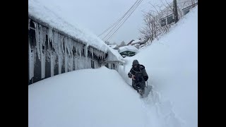 Snowstorm Arendal Norway 02januar 2024  A little trip on foot in our neighbourhood [upl. by Rori]