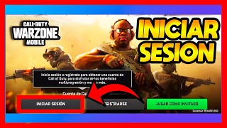 ✅COMO INICIAR SESION EN WARZONE MOBILE [upl. by Abbey]