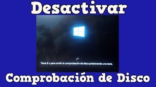 Desactivar la comprobación de disco Win1078 [upl. by Musetta130]