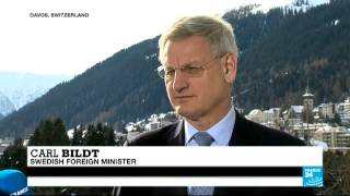 Davos Interview with Carl Bildt Swedish Foreign Minister [upl. by Delfine]