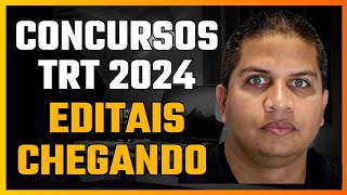 Concursos TRTs 2024  vários editais chegando  PE RJ SP CE MS SE e mais [upl. by Gona]