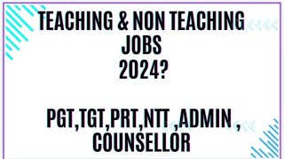 TEACHING AND NON TEACHING VACANCY 2024FREE ONLINE APPLICATIONAPPLY NOW [upl. by Jenelle436]