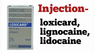 Injection loxicardlignocainelidocaine uses amp dose sideeffects lignocaine arrhythmia medical [upl. by Willamina]