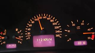 Mercedes W210 22 CDI 190HP 0150 acceleration [upl. by Akeryt263]