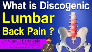 What is Discogenic Lumbar Back Pain  Causes of Back Pain  Dr Vijay Bhaskar  Pain amp Sleep Medicine [upl. by Aivilys]