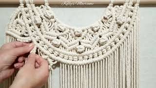 Macrame Heart Pattern DIY Tutorial [upl. by Ynohtnaleahcim917]