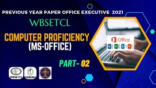 WBSETCL Office Executive Computer PYQs SOLUTION Part 2 I WBSETCL Office Executive Previous Year Q [upl. by Acassej]