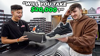 Trying To Sell 20000 Eminem Jordan 4s To Sneaker Stores [upl. by Heddy323]