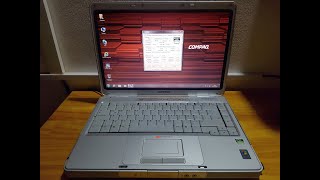 Compaq Presario V2000 specs with CPUZ Windows 7 [upl. by Wolfgram]