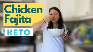 Easy Keto Chicken Fajita  Slow Cooker [upl. by Nashoma]