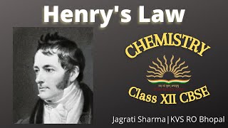 HENRYS LAW AND ITS APPLICATIONS  Class 12 CBSE [upl. by Rollin740]